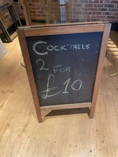 Sandwich Board / A-Board with chalk board - pavement sandwich menu specials cafe