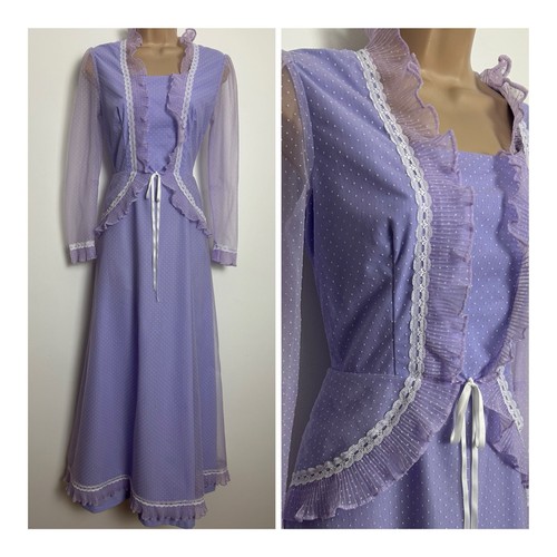 Vintage 70s lilac - &, white