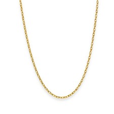 9ct Yellow Gold File Trace Chain - 24" - 3.1g