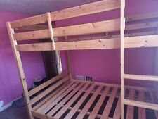 Wooden Bunk Bed childrens kids PINE or WHITE 2ft6 shorty or 3ft Christopher