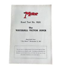 1961 Vauxhall Victor Super Road Test Report Motor Magazine 