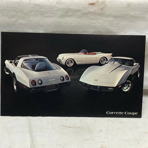 Vintage postcard 1978 corvette - vintage,