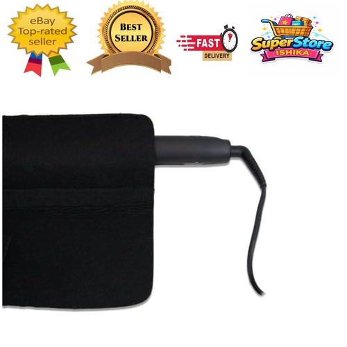 Stylish black heat protection - black,
