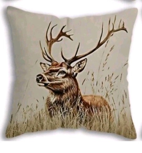 Beautiful deer cushion - deer,