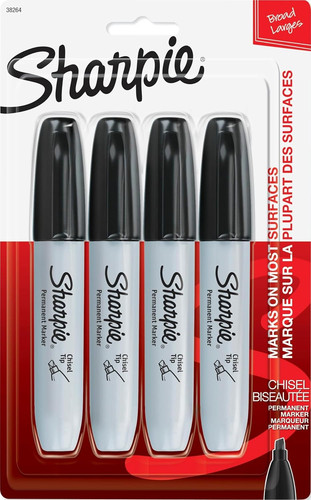 Permanent markers large - large, chisel