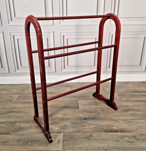 Vintage wooden towel rail - wooden,