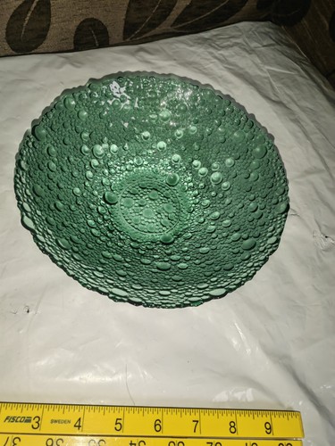 Bubble glass bowl emerald - bubble,