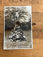 vintage photo postcard . peter pan statue kensington gardens london ( unused )
