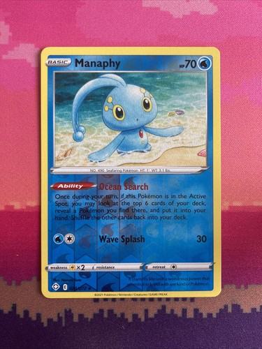 Pokemon card manaphy shining - card,