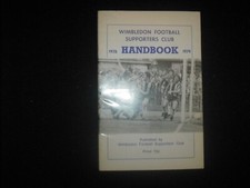 WIMBLEDON FC  HANDBOOK  1978/79 SEASON