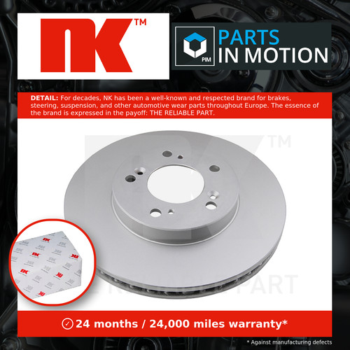Brake discs pair vented - 2x,