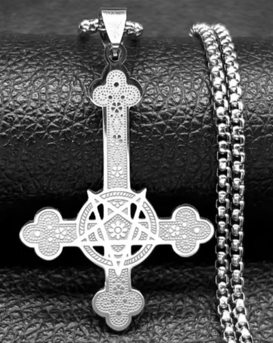 Satan inverted cross 666 - inverted,