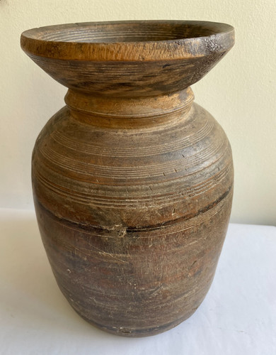 Large antique hand - , carved