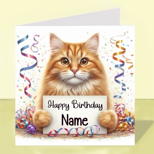 Personalised ginger tabby cat - ginger,