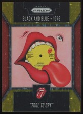 2025 Prizm Rolling Stones Fool To Cry Singles Artwork Gold Confetti Prizm SP /10