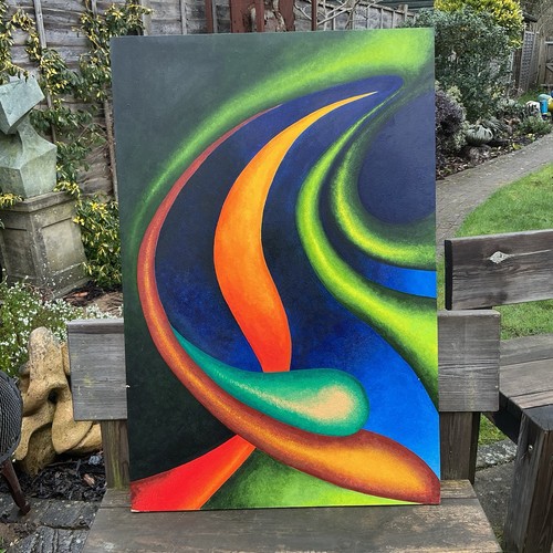 Contemporary acrylic abstract - contemporary,