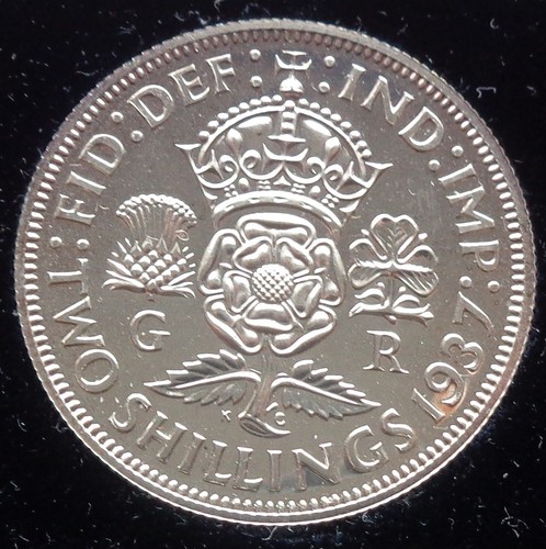 1937 george proof florin - 1937,