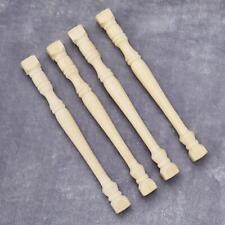 4Pcs Traditional 1/12 Dollhouse Wooden Balustrade Handmade for DIY Projects
