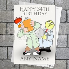 Muppet Beaker birthday card