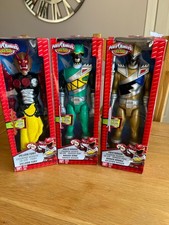 Power Ranger Dino Charge Fury  Green & Gold Rangers Mint condition 2 are NEW VGC
