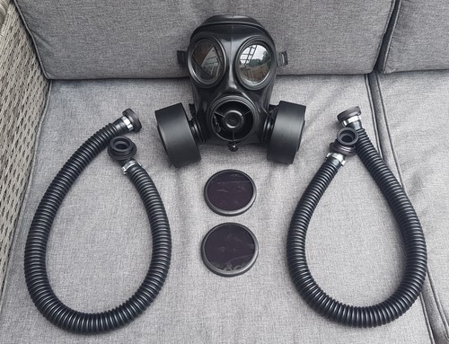 Gas mask rubber twin - gas, hoses