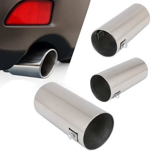 Exhaust trim straight 63mm - straight,