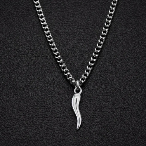 Italian horn pendant necklace - pendant,