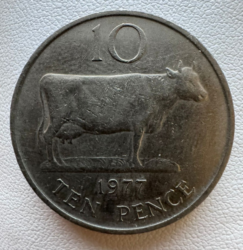 1977 guernsey 10p ten pence - 1977,
