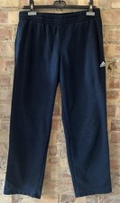 Adidas Essentials Climalite Joggers Blue Wide Leg W32 L28 Size Medium