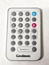 GENUINE ORIGINAL GOODMANS GCR1872DAB Clock Radio  ipod Docking REMOTE CONTROL