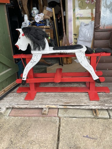 Antique vintage wooden rocking - vintage,
