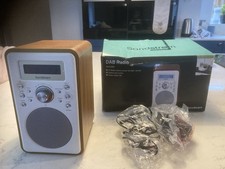 Sandstrom S6VDAB12 DAB/FM Radio with Alarm Clock Wood Effect Used