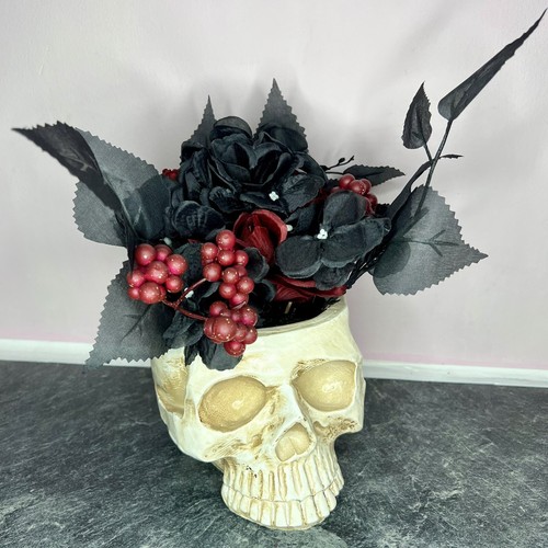 Frightening skull floral - frightening,