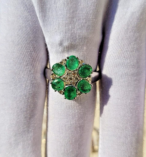 Zambian emerald and diamond - emerald,