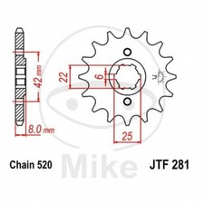 Sprocket Z15 520 726.24.62 for