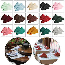 1-100 Pack Premium Poly Cotton Napkins Table Linen Dinner Cloth Hotel Tea Towel