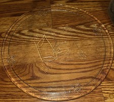 VTG Clear Glass Embossed Goose