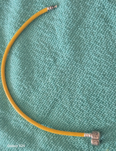 Pandora yellow leather - leather, cord