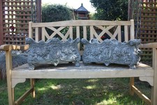 Architectural /Antique Lead French Style Jardinieres Planters ( Pair )