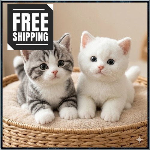 53cm realistic kitten plush - 53cm,
