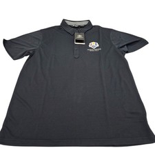 Ryder Cup 2023 Mens Abacus Drycool Oliver Polo Navy Blue L Golf Polo Shirt Large