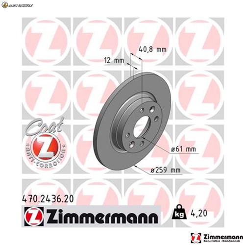 Brake discs 470 2436 for - 2x,