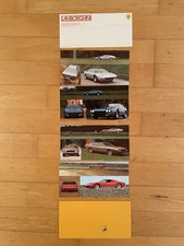 LAMBORGHINI ESPADA JARAMA URRACO MIURA orig 1972 Small Brochure Wallet