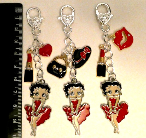 Betty boop ladies bag charm - ladies,
