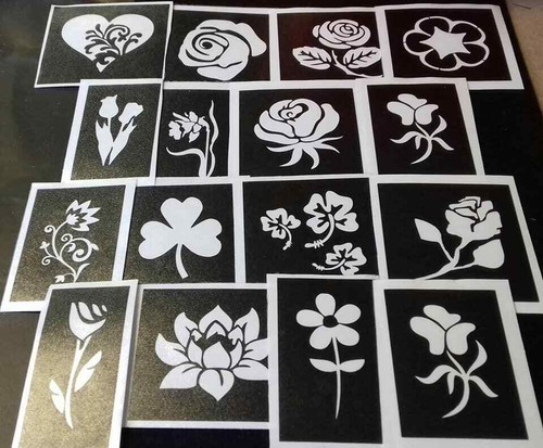 100 flower stencils for - 5,