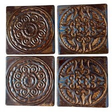 Vintage Floral Ceramic Coaster