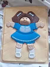 Vintage 1983 CABBAGE PATCH KIDS 3D plastic Jigsaw by ILLCO