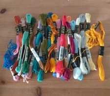 EMBROIDERY THREAD / DMC / VARIOUS COLOURS / 25 SKEINS