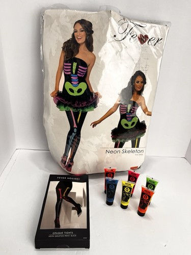 Fever neon skeleton - fever, costume