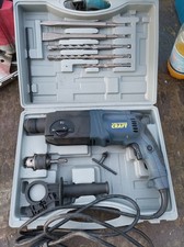 Power Craft Rotary Hammer Drill + SDS Chuck & Bits & Case tools DIY builder